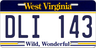 WV license plate DLI143