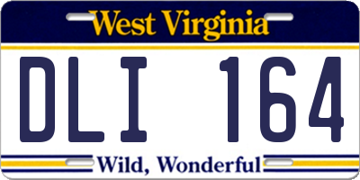 WV license plate DLI164