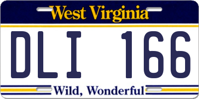WV license plate DLI166