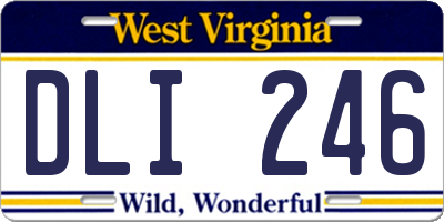 WV license plate DLI246