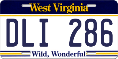 WV license plate DLI286