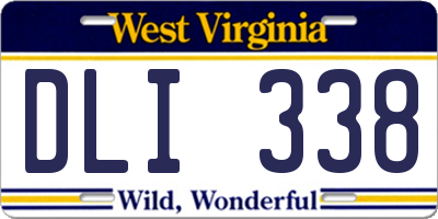 WV license plate DLI338
