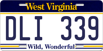 WV license plate DLI339