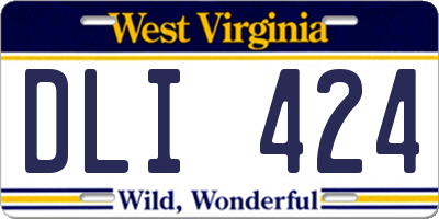 WV license plate DLI424