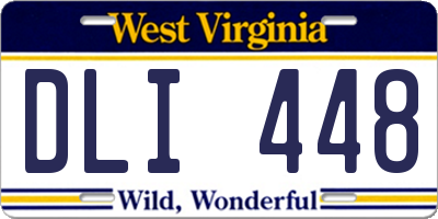 WV license plate DLI448