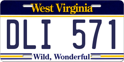 WV license plate DLI571