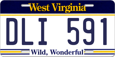 WV license plate DLI591