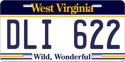 WV license plate DLI622
