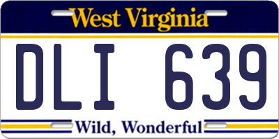 WV license plate DLI639