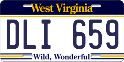 WV license plate DLI659