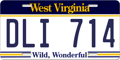 WV license plate DLI714