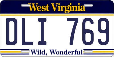 WV license plate DLI769