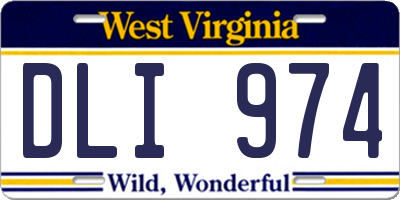WV license plate DLI974