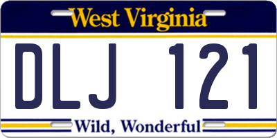 WV license plate DLJ121