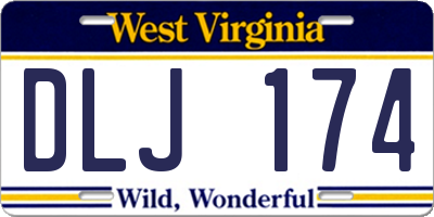 WV license plate DLJ174