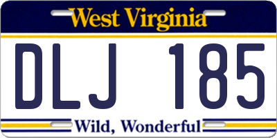 WV license plate DLJ185