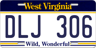 WV license plate DLJ306