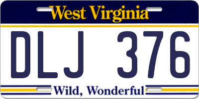 WV license plate DLJ376