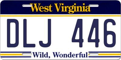 WV license plate DLJ446
