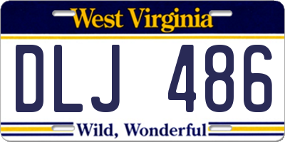 WV license plate DLJ486