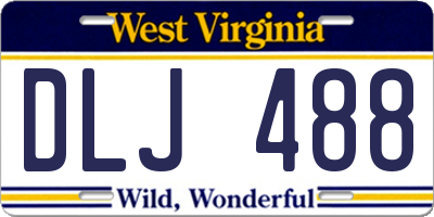 WV license plate DLJ488
