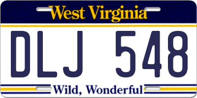 WV license plate DLJ548
