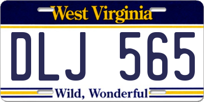 WV license plate DLJ565