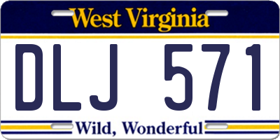 WV license plate DLJ571