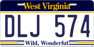 WV license plate DLJ574