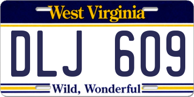 WV license plate DLJ609