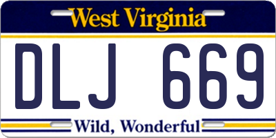 WV license plate DLJ669