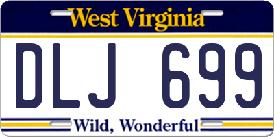 WV license plate DLJ699