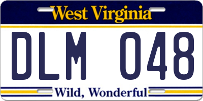 WV license plate DLM048