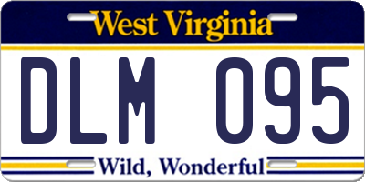 WV license plate DLM095