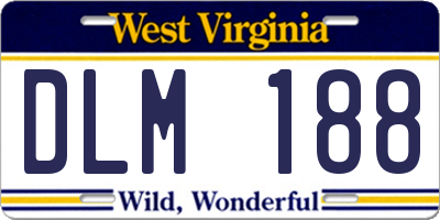 WV license plate DLM188
