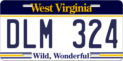 WV license plate DLM324