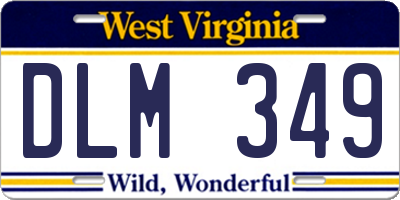 WV license plate DLM349
