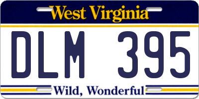 WV license plate DLM395