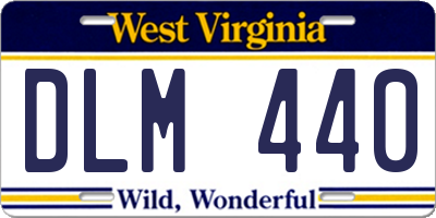 WV license plate DLM440