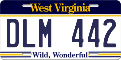 WV license plate DLM442
