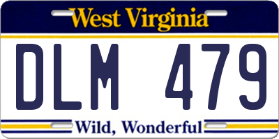 WV license plate DLM479