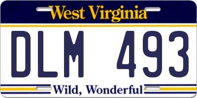 WV license plate DLM493