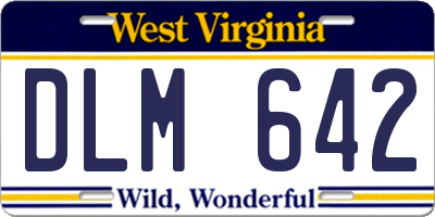 WV license plate DLM642