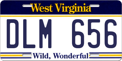 WV license plate DLM656