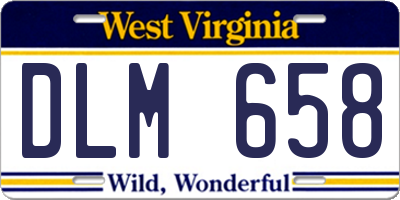 WV license plate DLM658