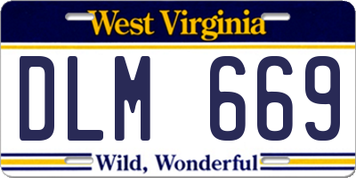WV license plate DLM669