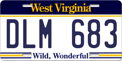 WV license plate DLM683