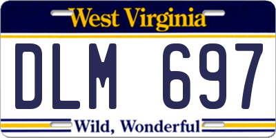 WV license plate DLM697