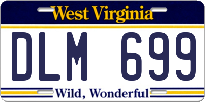 WV license plate DLM699