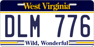 WV license plate DLM776